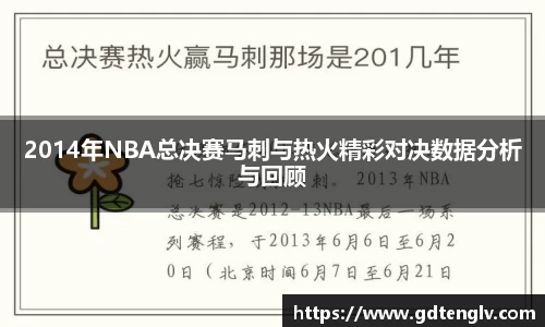 2014年NBA总决赛马刺与热火精彩对决数据分析与回顾